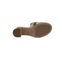 Christian Dior 30 Montaigne Heeled Slide Gold Calfskin Size 37 1/2