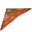 Gucci Orange Silk Scarf 590472 In Size 90x90