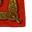 Gucci Orange Silk Scarf 590472 In Size 90x90