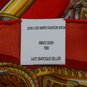 Gucci Orange Silk Scarf 590472 In Size 90x90