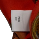 Gucci Orange Silk Scarf 590472 In Size 90x90