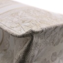 Christian Dior Toile De Jouy Embroided Canvas Large Book Tote