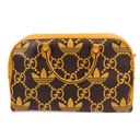 Gucci x Adidas Travel Bag Duffle Yellow And Brown Leather 702422