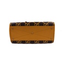 Gucci x Adidas Travel Bag Duffle Yellow And Brown Leather 702422