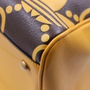 Gucci x Adidas Travel Bag Duffle Yellow And Brown Leather 702422