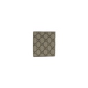 Gucci GG Emblem Bi-Fold Wallet In Brown Fabric 821206
