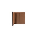 Gucci GG Emblem Bi-Fold Wallet In Brown Fabric 821206