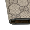 Gucci GG Emblem Bi-Fold Wallet In Brown Fabric 821206