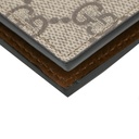 Gucci GG Emblem Bi-Fold Wallet In Brown Fabric 821206
