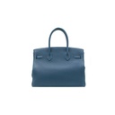 Hermes Birkin 30 Togo Silver Hardware Dark Blue Year 2019 Like New