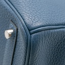 Hermes Birkin 30 Togo Silver Hardware Dark Blue Year 2019 Like New