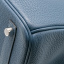 Hermes Birkin 30 Togo Silver Hardware Dark Blue Year 2019 Like New