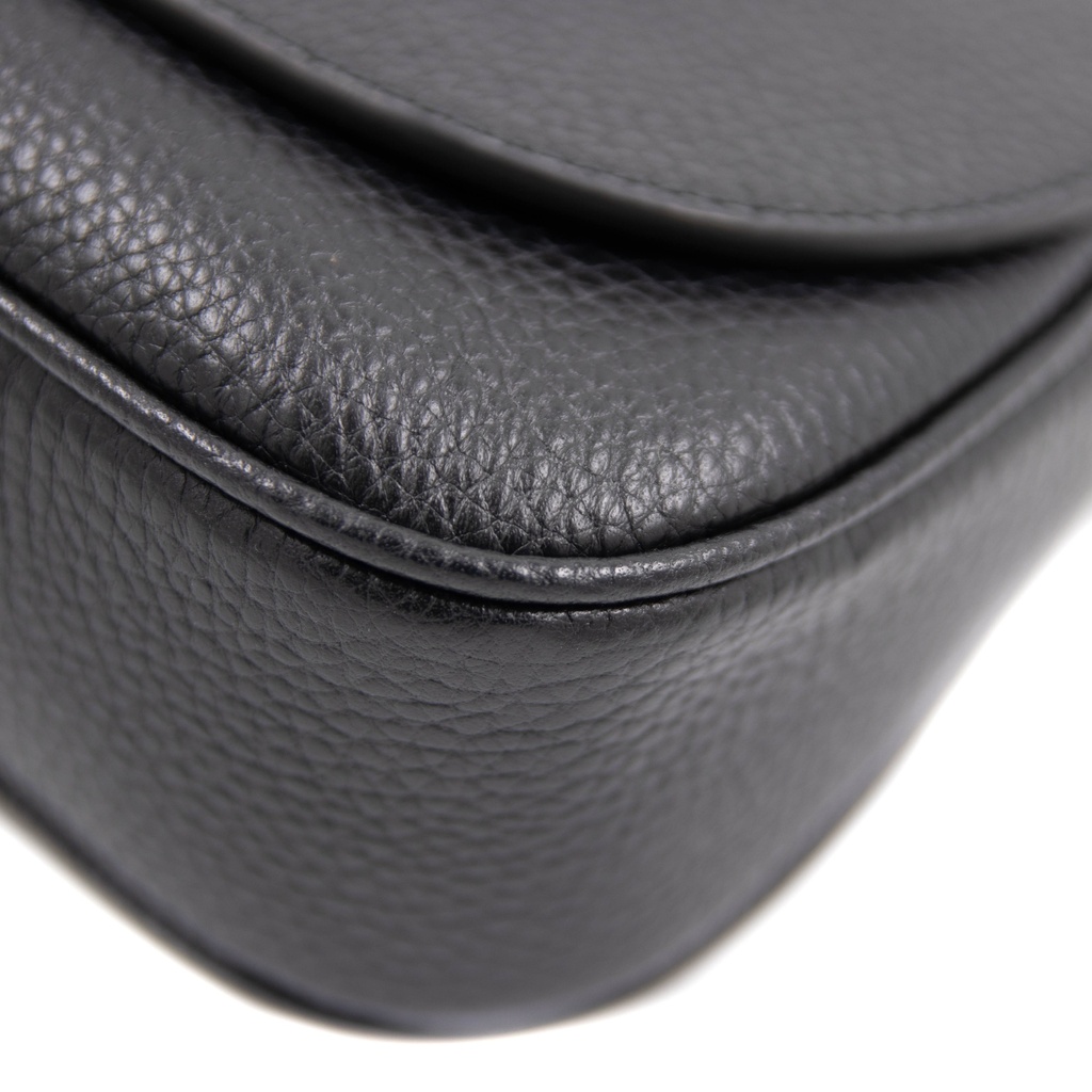 Gucci Soho Disco GG Black Tassel Chain Crossbody Bag 536224