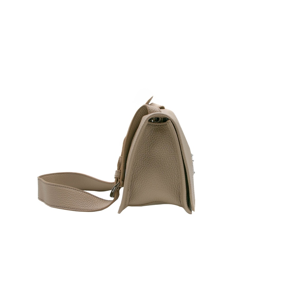 Prada Glace Crossbody Shoulder Bag Beige Leather