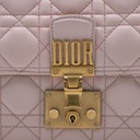 Christian Dior Lambskin Cannage Large Dioraddict Flap Rose Poudre
