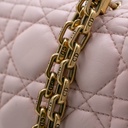 Christian Dior Lambskin Cannage Large Dioraddict Flap Rose Poudre