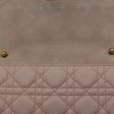 Christian Dior Lambskin Cannage Large Dioraddict Flap Rose Poudre