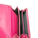 Christian Dior Lambskin Cannage Lady Dior Flap Wallet Pink