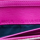 Christian Dior Lambskin Cannage Lady Dior Flap Wallet Pink