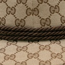 Gucci Monogram Ribbon Cap In Size Large 58 Cm 678544