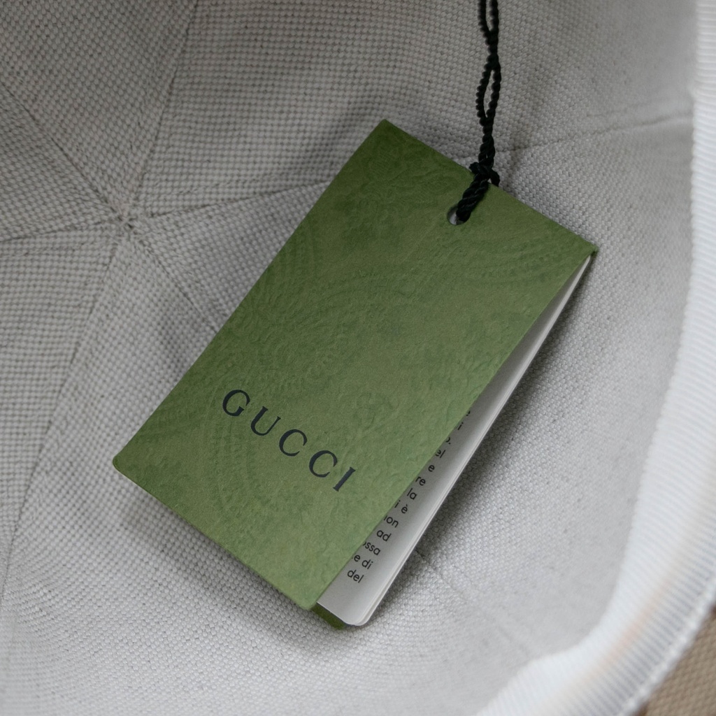 Gucci Monogram Ribbon Cap In Size Large 58 Cm 678544