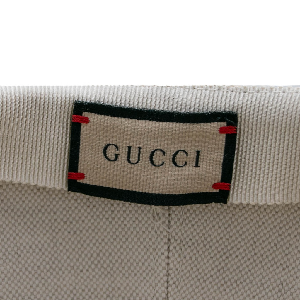 Gucci Monogram Ribbon Cap In Size Large 58 Cm 678544