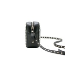 Valentino Garavani Grained Calfskin Rockstud Crossbody Bag Black
