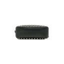 Valentino Garavani Grained Calfskin Rockstud Crossbody Bag Black
