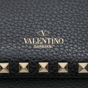 Valentino Garavani Grained Calfskin Rockstud Crossbody Bag Black