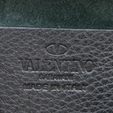 Valentino Garavani Grained Calfskin Rockstud Crossbody Bag Black