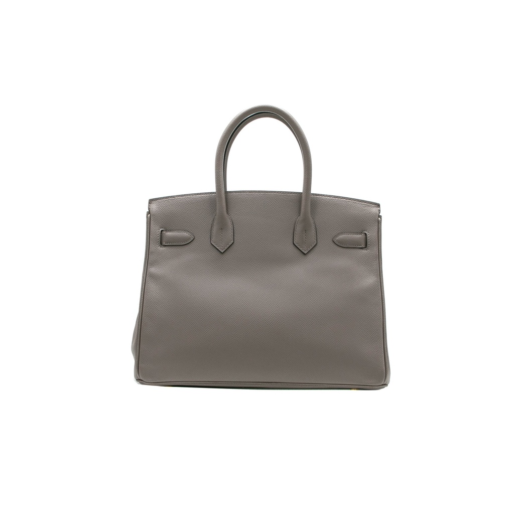 Hermes Birkin 30 Grey Togo Gold Hardware Year 2018 Like New