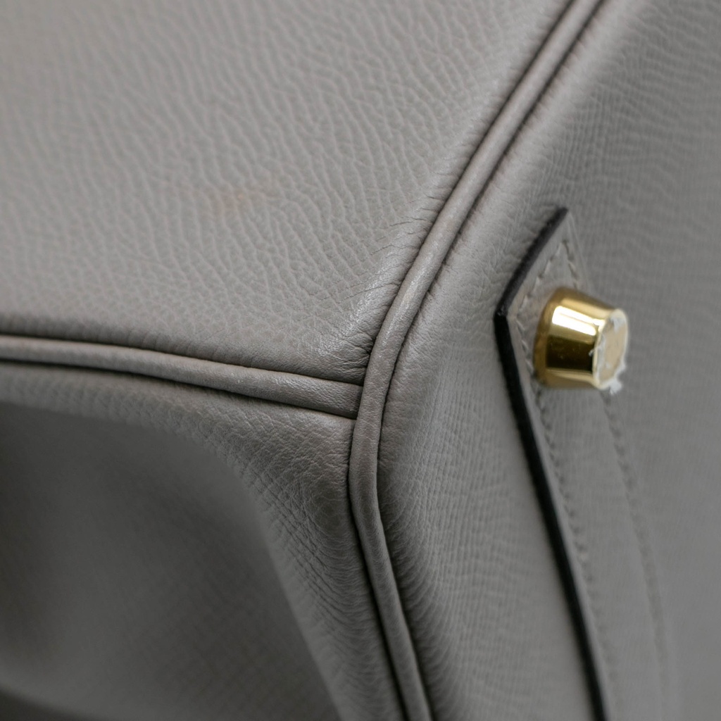 Hermes Birkin 30 Grey Togo Gold Hardware Year 2018 Like New