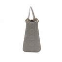 Christian Dior Lady Dior Cannage Leather Handbag White