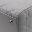 Christian Dior Lady Dior Cannage Leather Handbag White