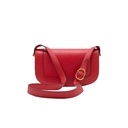 Valentino Garavani Supervee Leather Medium Red Crossbody Bag 