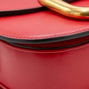 Valentino Garavani Supervee Leather Medium Red Crossbody Bag 