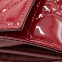 Christian Dior Patent Cannage Lady Dior Wallet On Chain