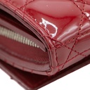 Christian Dior Patent Cannage Lady Dior Wallet On Chain