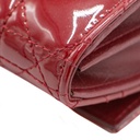 Christian Dior Patent Cannage Lady Dior Wallet On Chain