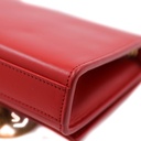 Saint Laurent Calfskin Medium Classic Monogram Kate Tassel Satchel Red