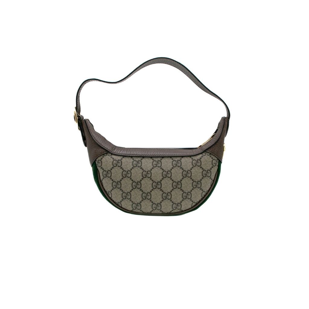 Gucci Ophidia Mini Beige And Ebony GG Supreme Canvas 658551