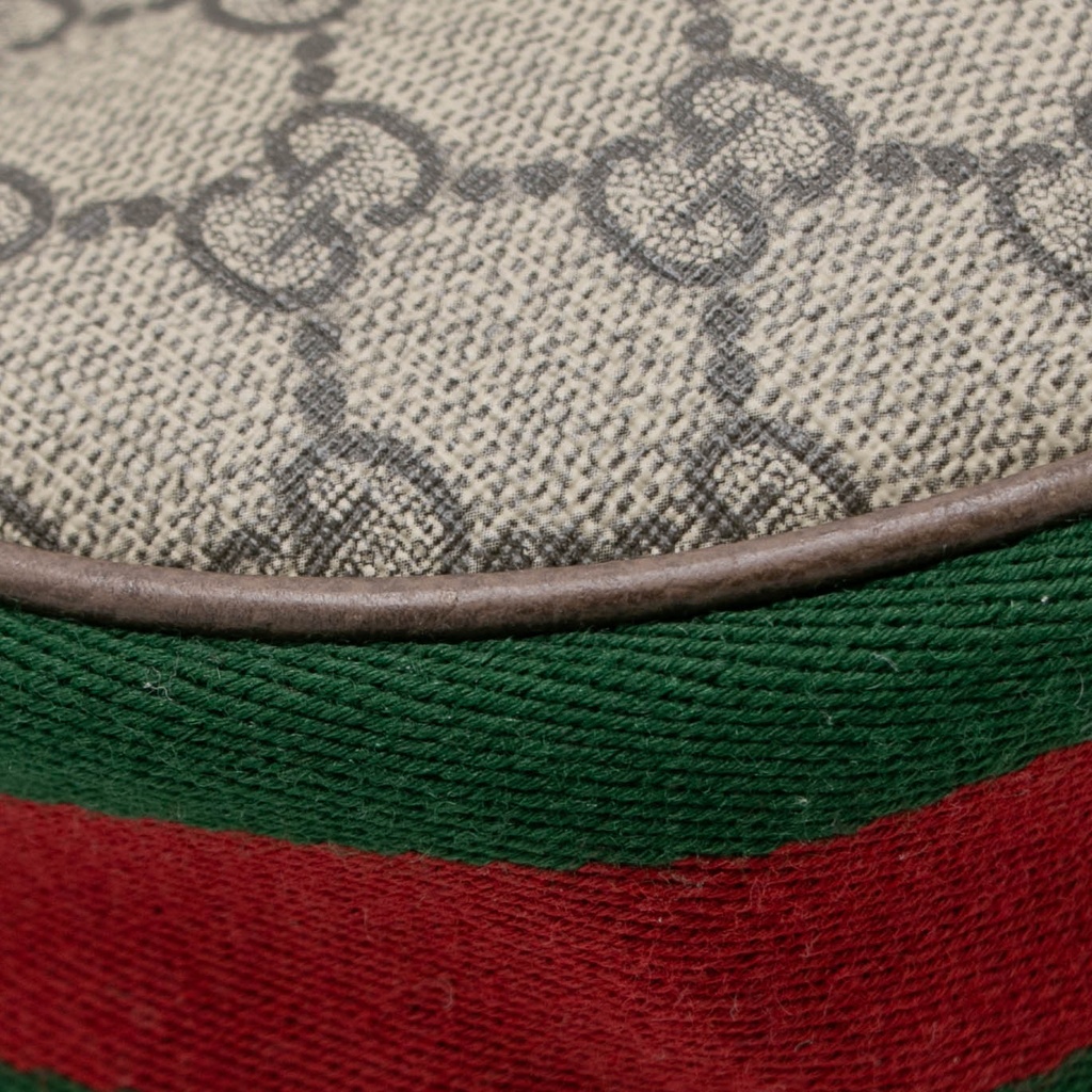 Gucci Ophidia Mini Beige And Ebony GG Supreme Canvas 658551