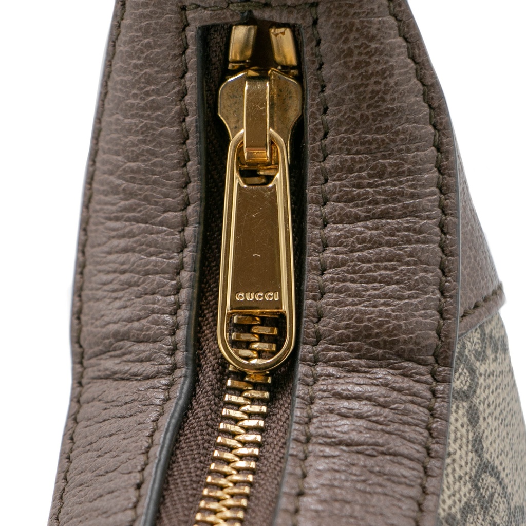 Gucci Ophidia Mini Beige And Ebony GG Supreme Canvas 658551