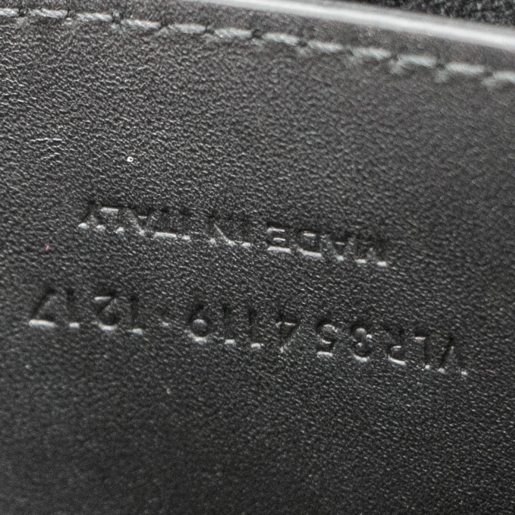 Saint Laurent Smooth Calfskin Medium Monogram Kate Tassel Satchel Black