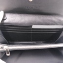 Christian Dior Lambskin Cannage Lady Dior Wallet On Chain Black