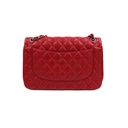 Chanel Caviar Quilted Jumbo Double Flap Red Bag
