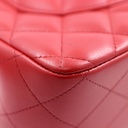 Chanel Caviar Quilted Jumbo Double Flap Red Bag