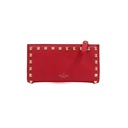 Valentino Garavani Calfskin Rockstud Zip Around Wallet 