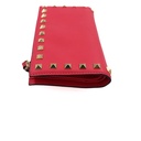Valentino Garavani Calfskin Rockstud Zip Around Wallet 