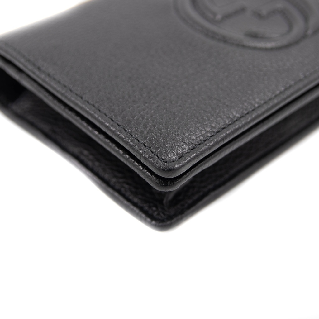 Gucci Soho Wallet on Chain Black Leather Cross Body Bag 598211